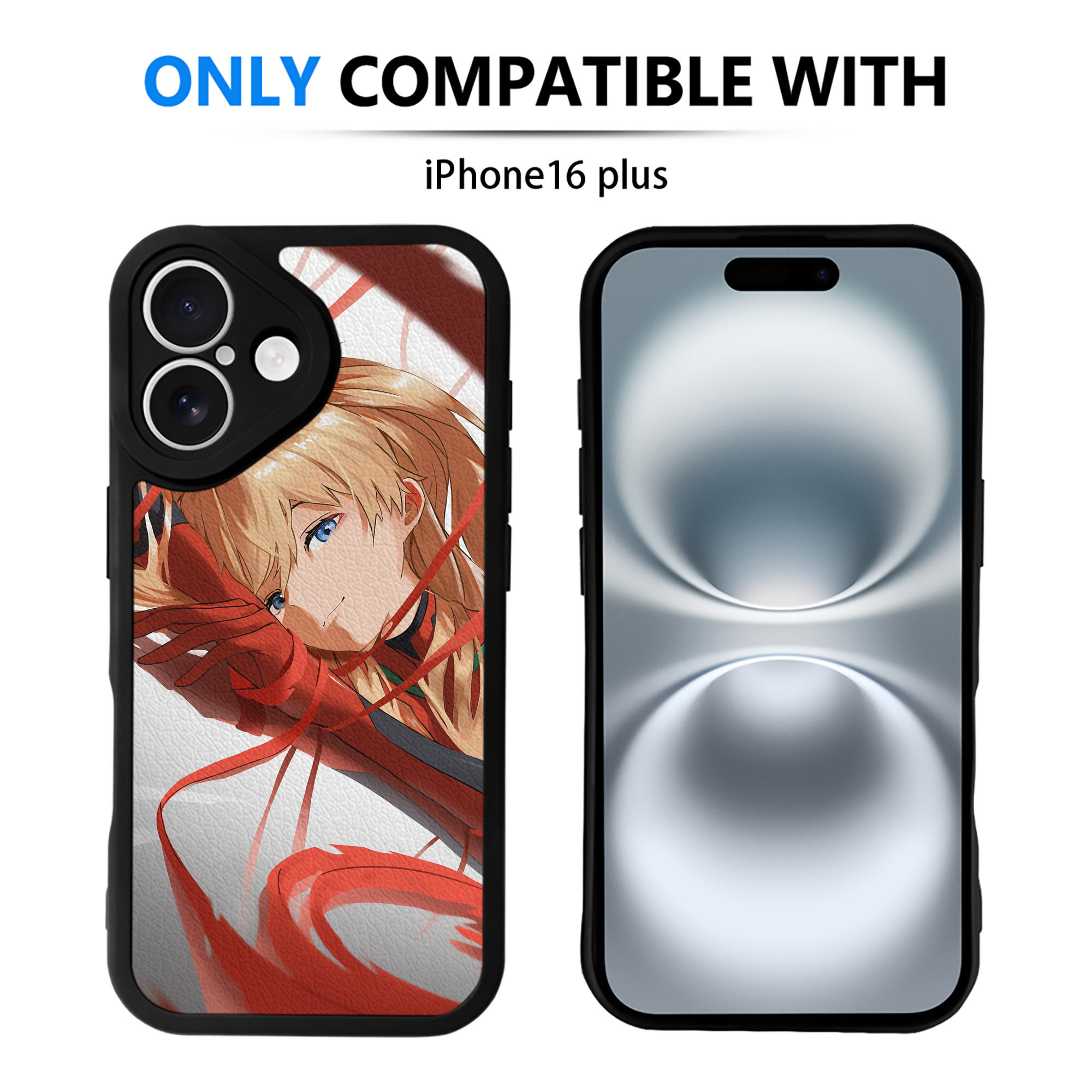 （画像用） EVA 新世紀エヴァンゲリオン 【iPhone 16シリーズ対応】シリコンスマホケース（レザー調） 材質：シリコン